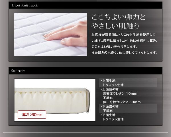 スーパSALE10倍&4時間限定10%OFF MITAS寝具SELECT 敷き布団 マットレス 寝心地が進化する ボディーコンフォート スタックマットレス オプション 専用オプション PU 体圧分散ウレタンパッド セミダブル