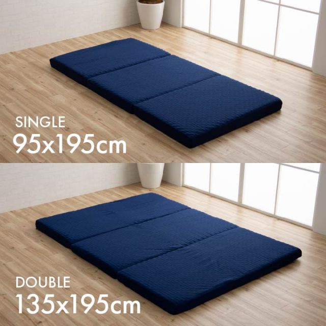 スーパSALE10倍&4時間限定10%OFF 寝具 高反発マットレス 消臭 通気性 洗えるカバー付き 収納便利 ボリューム 耐圧分散 シングル 約95×195×10cm