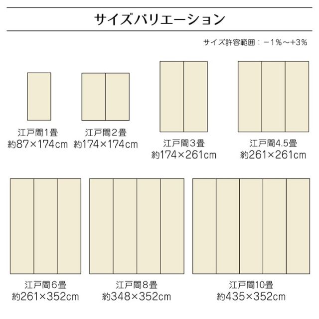 ラグ 洗える カーペット 日本製 国産 抗菌 防臭 消臭 アウトドア レジャー 敷物 和室 シンプル 江戸間2畳(約174×174cm)