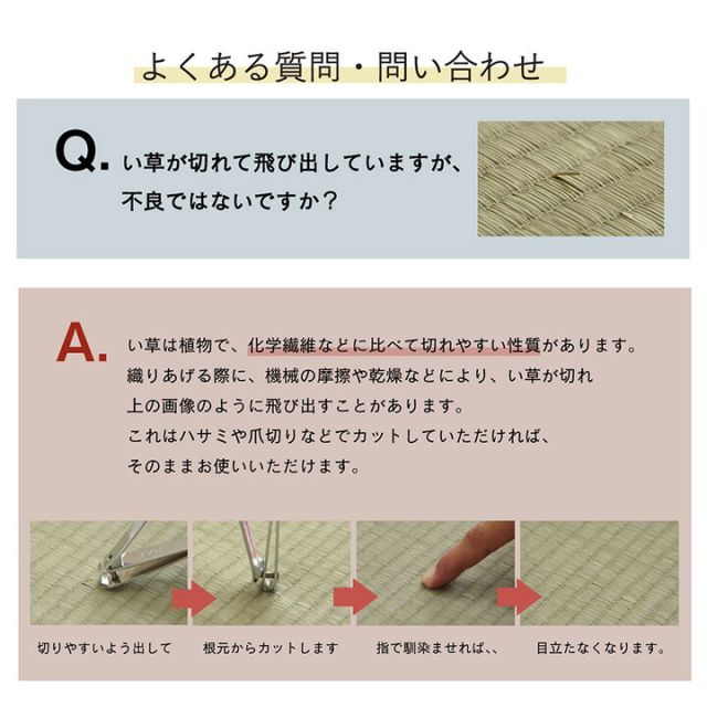 ラグ い草 ギャベ 自然素材 抗菌防臭 滑り止め不織布 約191×191cm