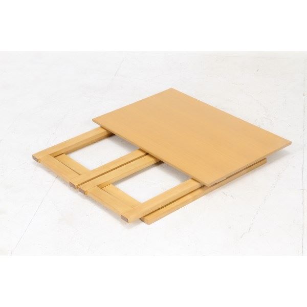 スーパSALE10倍&4時間限定10%OFF 木目調 フォールディングテーブル/折りたたみテーブル 単品 【ナチュラル】 幅70cm 『ミラン』【代引NG】