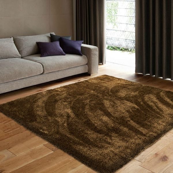 スーパSALE10倍&4時間限定10%OFF カーペット ラグ 敷物 室内 芝生ラグ 190×190cm ブラウン オーシャン 九装