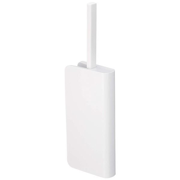 トイレブラシ/トイレ掃除用品 ホワイト 20個セット 幅4.5×奥行11.5×高さ37cm スリム ケース付 〔お手洗い レストルーム〕