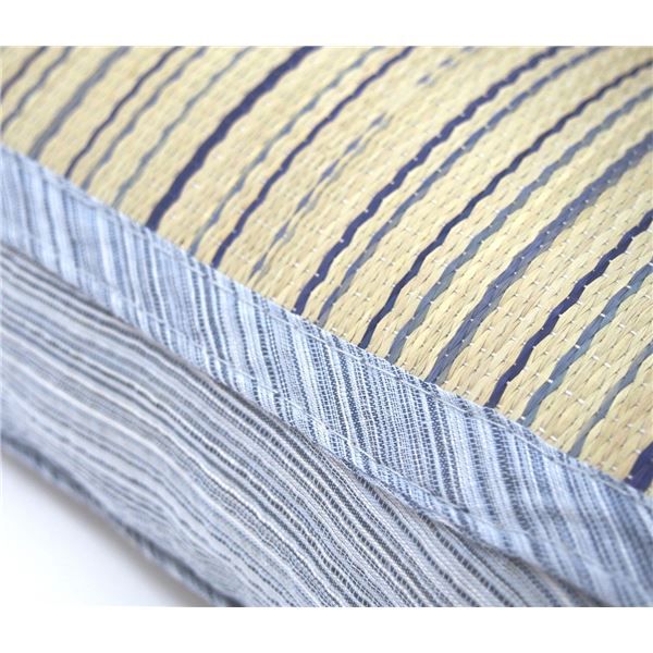 い草 ウェーブ枕/寝具 約幅35×奥行20×高さ10cm 表面:イ草100% 『涼仙 りょうせん』 〔リビング ベッドルーム〕代引NG