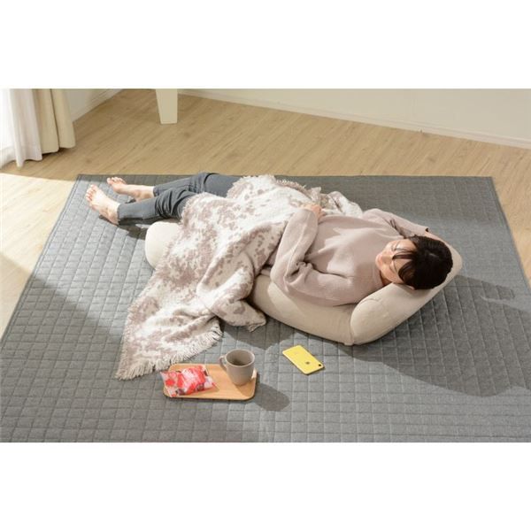 大型 座椅子/フロアチェア ブラウン 幅62cm 日本製 スチールパイプ ポケットコイルスプリング 〔リビング〕代引NG