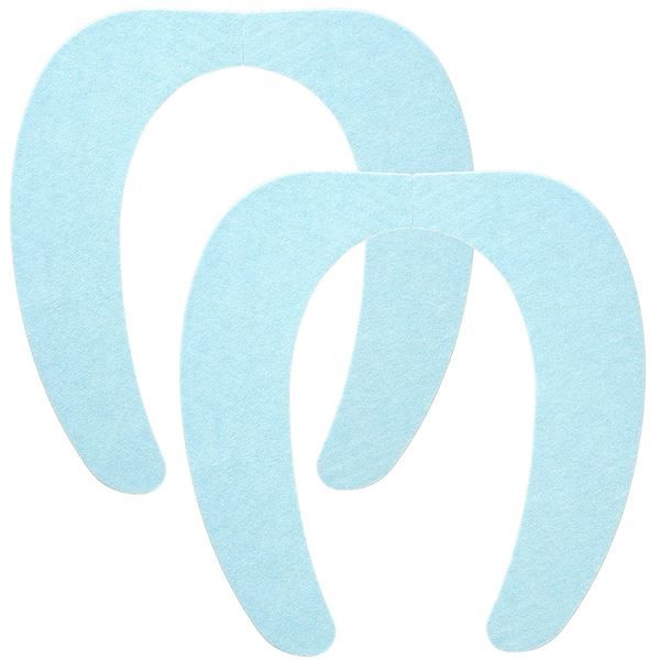スーパSALE10倍&4時間限定10%OFF 吸着式 便座カバー/トイレカバー 【ブルー 2組入 3個セット】 幅10cm 洗える レック ぴたQ 吸着べんざシート 〔お手洗い〕