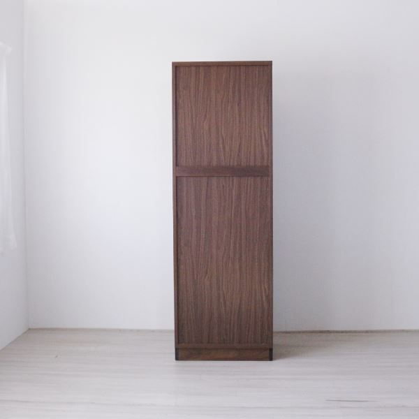 スーパSALE10倍&4時間限定10%OFF ワードローブ 約W600×D410×H1800mm ウォールナット【代引NG】