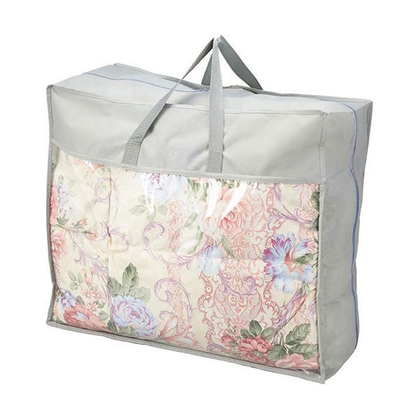 スーパSALE10倍&4時間限定10%OFF 花浪漫 羽根ふとん バッグ入り 約150×210cm ピンク L7048574