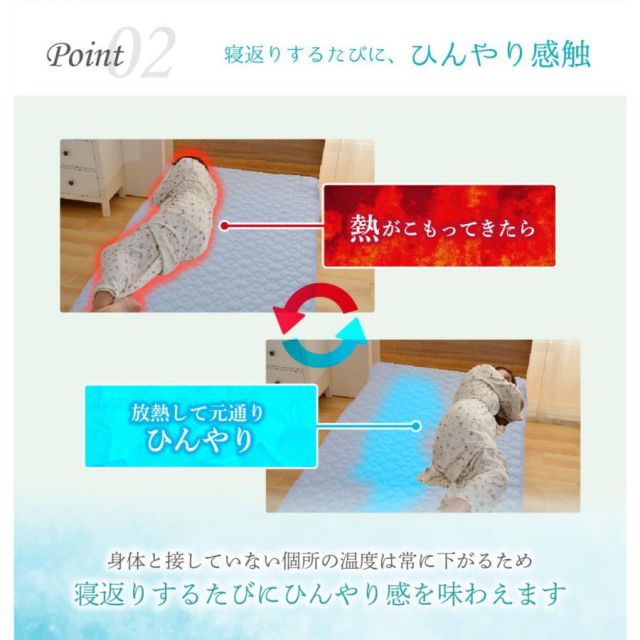 ドライコットン 冷感敷きパッド シングルサイズ 接触冷感 綿COOL敷きパッド Q-max0.3 100x205cm 冷感シーツ 洗える 冷感マット 冷却マット ひんやり クール寝具 抗菌 防臭 洗える ドライコットン