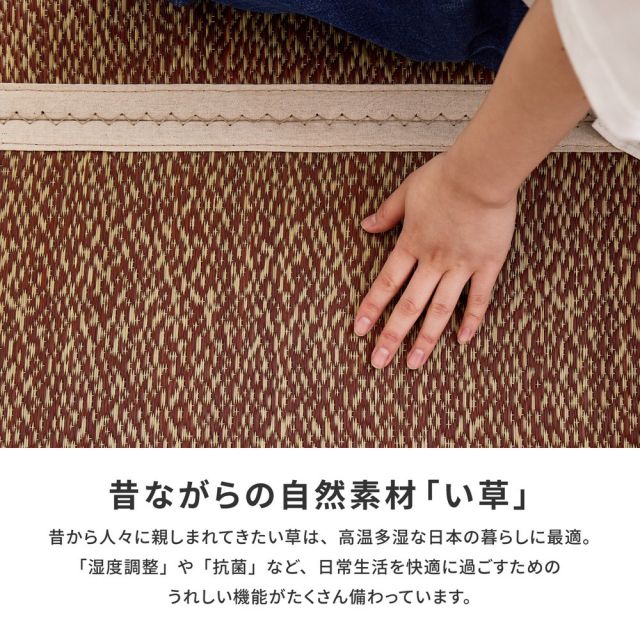 い草 4つ折り 畳マットレス シャイン ダブル 約140×200cm 置き畳 折りたためるマット いぐさ　たたみ