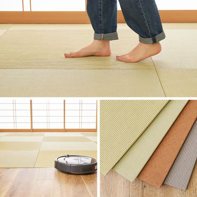 【同色6枚セット】 いぐさ　たたみの畳屋さんシリーズ DIY用 薄畳 樹 いつき 約82×82×1.3cm 3枚 敷き畳 置き畳 リフォーム DIY カットできる