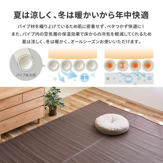 スーパSALE10倍＆4時間限定10％OFF 洗える い草風 カーペット ライアン 江戸間 1帖 1畳 PP ラグ ビニール風 上敷 ござ 畳の保護 いぐさ　たたみ