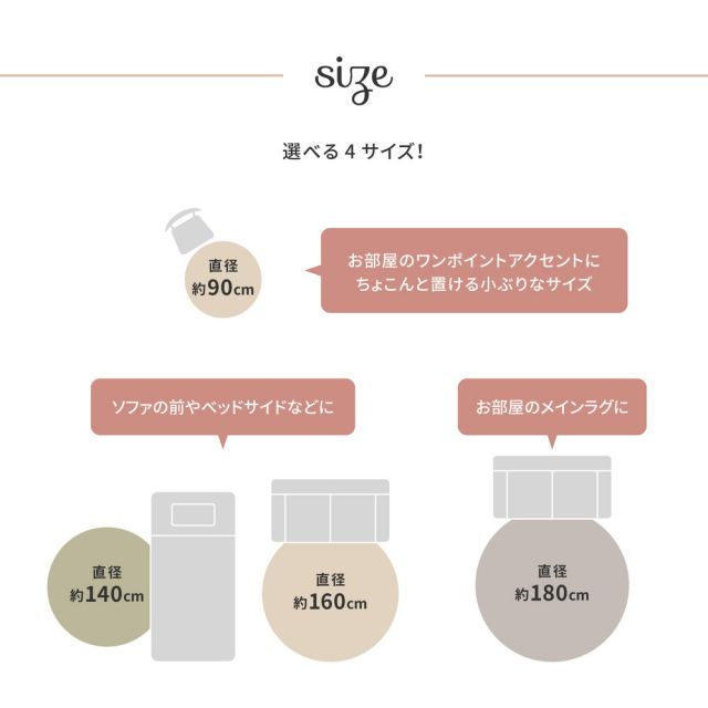 スーパSALE10倍＆4時間限定10％OFF インド綿 ラグ マット ブレイド 約140cm 円形 洗える いぐさ　たたみ