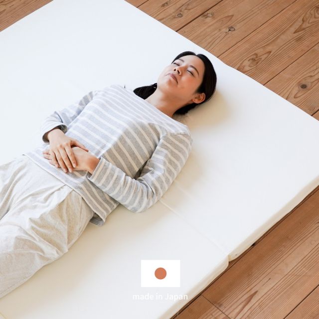 スーパSALE10倍＆4時間限定10％OFF バランスマットレス 約140×192×5cm ダブル D 3つ折り 軽量