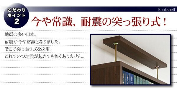 スーパSALE10倍＆4時間限定10％OFF 壁面収納 究極のこだわり本棚!突っ張り式! 専用別売品 上段BOX用追加ブックガード