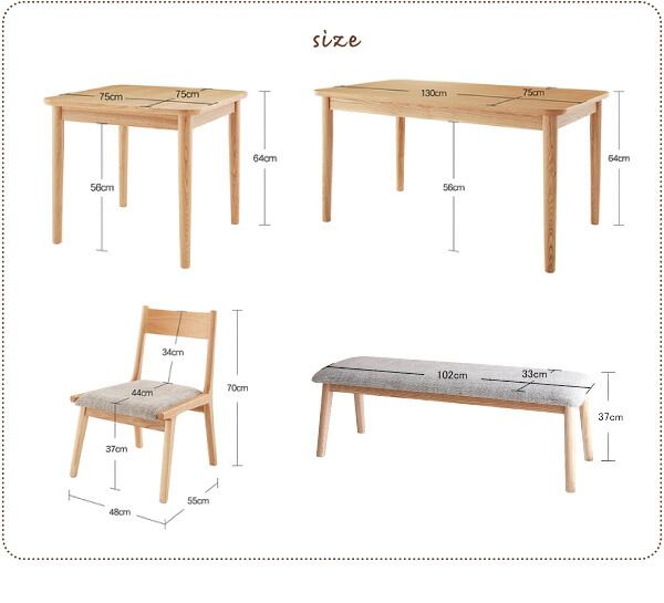 スーパSALE10倍＆4時間限定10％OFF ダイニングセット（テーブル&ベンチ チェア） 4人 天然木ロースタイルダイニング 4点セット(テーブル+チェア2脚+ベンチ1脚) W130