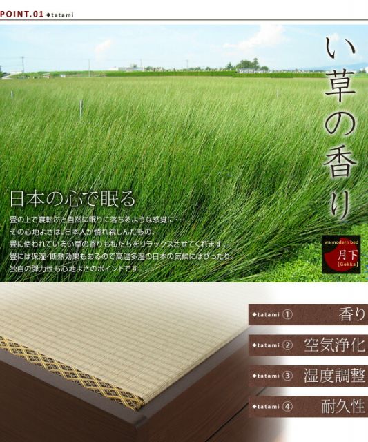 スーパSALE10倍＆4時間限定10％OFF 照明・棚付き畳収納ベッド セミダブル