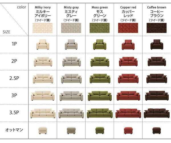 スーパSALE10倍＆4時間限定10％OFF スタンダードソファ デザインソファ 20色から選べる!カバーリングソファ・ワイドタイプ ソファ 3.5P