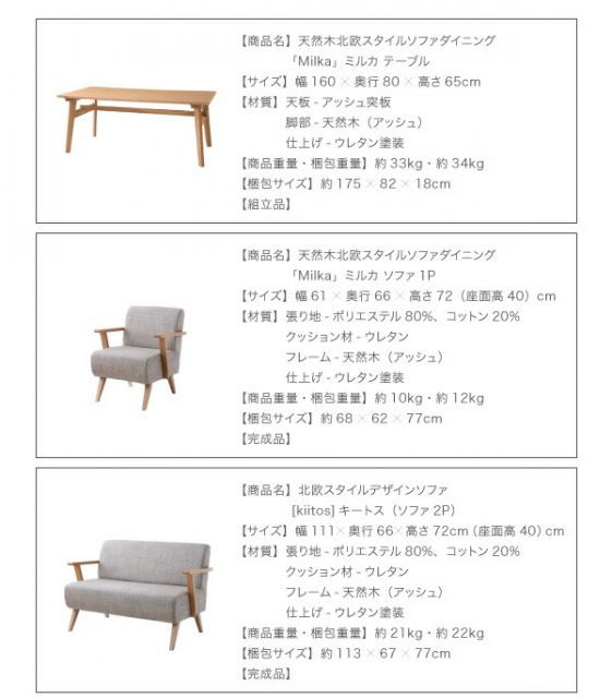 スーパSALE10倍＆4時間限定10％OFF ダイニングセット（テーブル&ベンチ） 4人 天然木北欧スタイル ソファダイニング 3点セット(テーブル+ベンチ2脚) W160