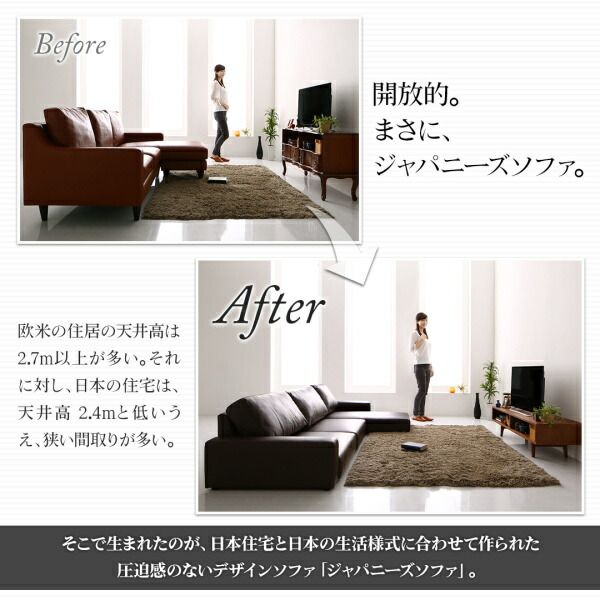 スーパSALE10倍＆4時間限定10％OFF フロアソファ フロアコーナーカウチソファ ソファ＆オットマンセット ロータイプ 3.5P