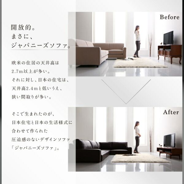 スーパSALE10倍＆4時間限定10％OFF フロアソファ フロアコーナーソファ ソファ＆オットマンセット ハイタイプ 4P
