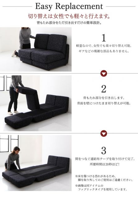 スーパSALE10倍＆4時間限定10％OFF ソファ ソファベッド ソファーベッド ベッド シングル セミダブル ダブル 肘なし ローソファ ローベッド 合皮 折り畳み 折りたたみ 2人掛け  モダン シンプル デザイナーズ 1P 幅95cm