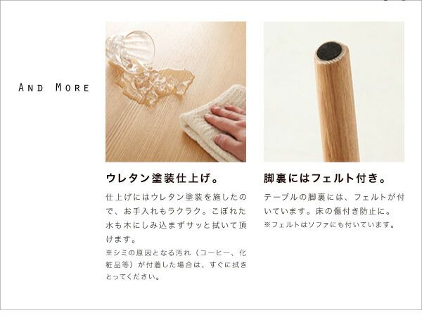 スーパSALE10倍＆4時間限定10％OFF ダイニングセット（テーブル&ソファ） 天然木北欧スタイルソファダイニング 4人 3点セット(テーブル+2Pソファ2脚) W160