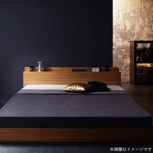 スーパSALE10倍＆4時間限定10％OFF 棚・コンセント付きフロアベッド マルチラス付き ダブル