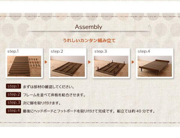 ショート丈北欧デザインベッド スタンダードボンネルコイルマットレス付き ステージ セミシングル フレーム幅100 ショート丈