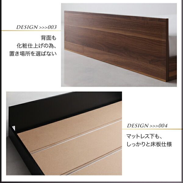 スーパSALE10倍＆4時間限定10％OFF シンプルヘッドボード・フロアベッド スタンダードボンネルコイルマットレス付き セミダブル