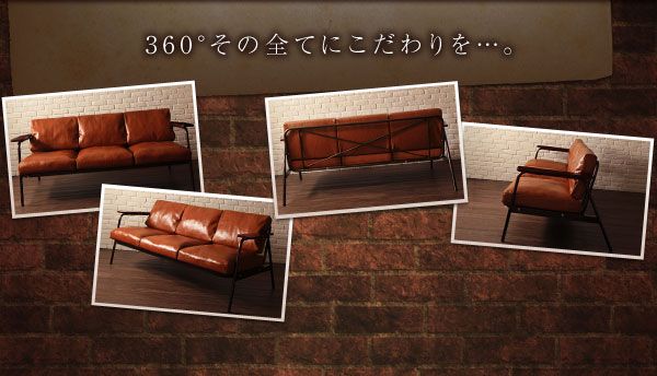 スーパSALE10倍＆4時間限定10％OFF 木肘デザインソファ ヴィンテージデザインソファ 3P