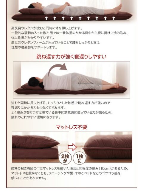 スーパSALE10倍＆4時間限定10％OFF MITAS寝具SELECT 三層敷布団 布団セット 布団 ダブル カバー付き 敷き布団 掛け布団 枕 布団カバー 敷布団カバー ボリューム布団8点セット 高反発タイプ ダブル8点セット