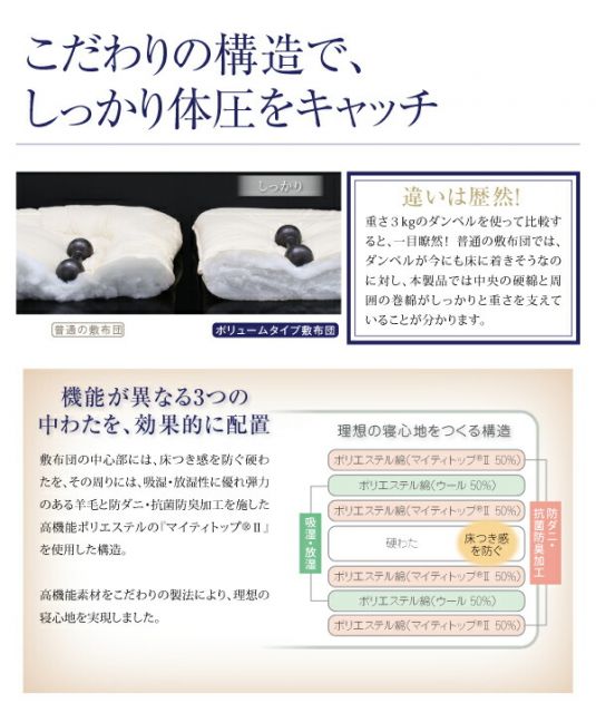 スーパSALE10倍＆4時間限定10％OFF MITAS寝具SELECT 極厚布団 フランス産ダウンエクセルゴールドラベル羽毛布団8点セット プレミアム敷布団 極厚ボリュームタイプ セミダブル8点セット