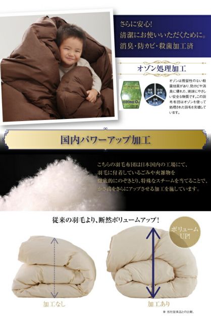 スーパSALE10倍＆4時間限定10％OFF MITAS寝具SELECT 極厚布団 フランス産ダウンエクセルゴールドラベル羽毛布団8点セット プレミアム敷布団 極厚ボリュームタイプ セミダブル8点セット