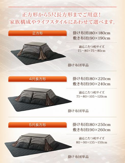 スーパSALE10倍＆4時間限定10％OFF こたつ こたつ布団 おしゃれ しじら織り省スペースこたつシリーズ 上掛け単品 4尺長方形(80×120cm)天板対応