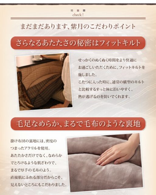 スーパSALE10倍＆4時間限定10％OFF こたつ こたつ布団 おしゃれ しじら織り省スペースこたつシリーズ 上掛け単品 4尺長方形(80×120cm)天板対応