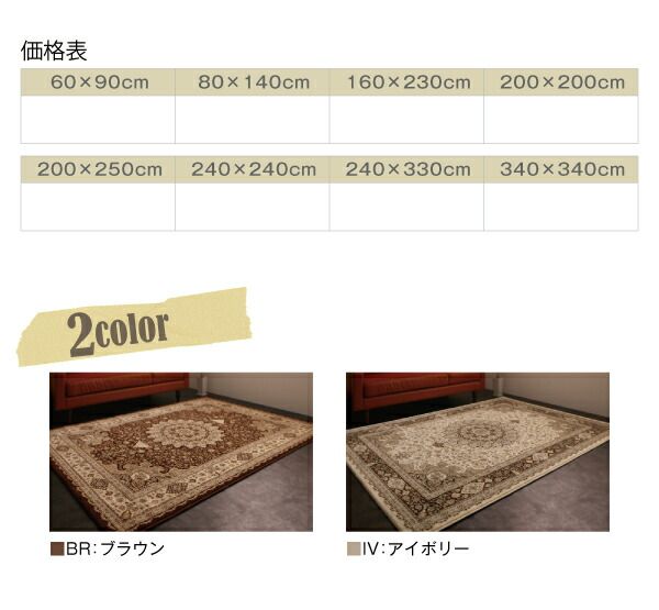 スーパSALE10倍＆4時間限定10％OFF ラグ トルコ製ウィルトン織クラシックデザインラグ 80×140cm