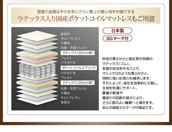 スーパSALE10倍＆4時間限定10％OFF クッション・フラップテーブル付き収納ベッド ベッドフレームのみ シングル