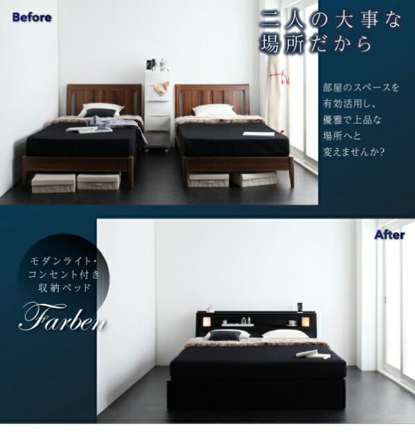 スーパSALE10倍＆4時間限定10％OFF ベッド 収納付きベッド マットレス付き ダブルベッド 収納 収納付 収納ベッド 大容量 収納ボックス 布団 おしゃれ 宮付き ライト付き 照明 コンセント 黒 白 プレミアムポケットコイルマットレス付 ダブル
