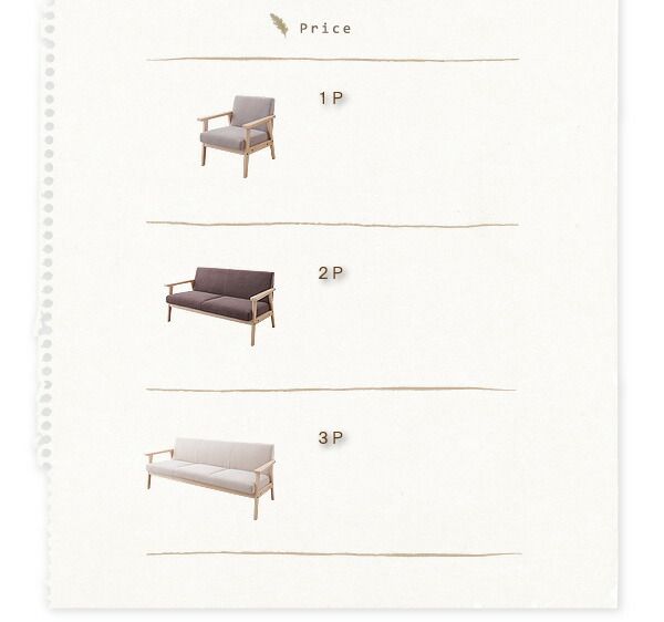 スーパSALE10倍＆4時間限定10％OFF 木肘北欧ソファ 2P