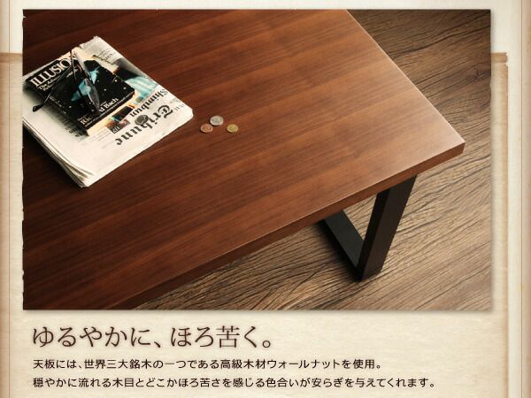 スーパSALE10倍＆4時間限定10％OFF ヴィンテージスタイル・リビングダイニングセット 3人 3点セット(テーブル+ソファ1脚+アームソファ1脚) 右アーム W120
