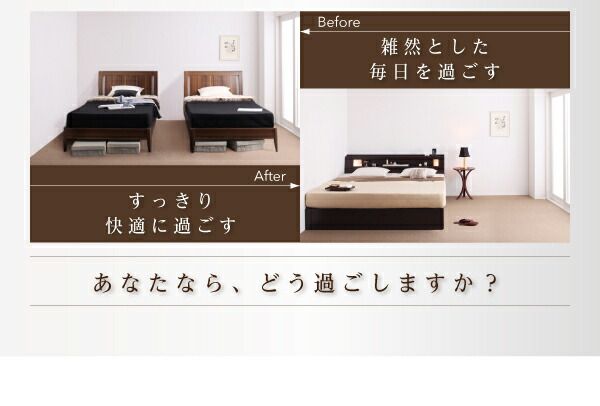 スーパSALE10倍＆4時間限定10％OFF モダンデザイン・大型サイズ収納ベッド   スタンダードポケットコイルマットレス付き クイーン(Q×1）