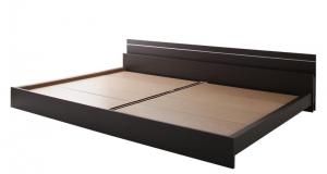 スーパSALE10倍＆4時間限定10％OFF 親子で寝られる・将来分割できる連結ベッド ベッドフレームのみ ワイドK220(S+SD)