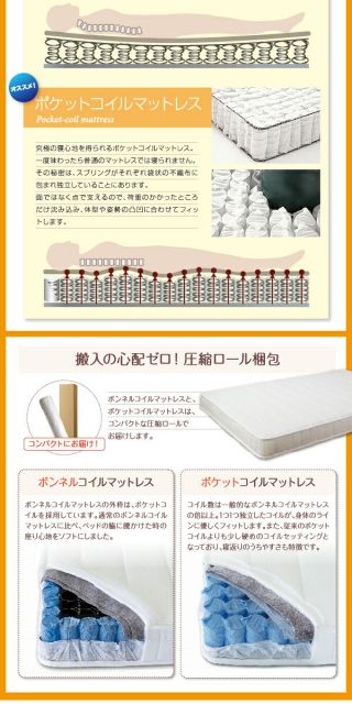 スーパSALE10倍＆4時間限定10％OFF 親子で寝られる・将来分割できる連結ベッド 天然ラテックス入り国産ポケットコイルマットレス付き ワイドK200