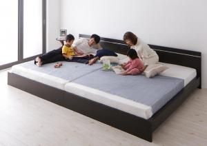 スーパSALE10倍＆4時間限定10％OFF ずっと使えるロングライフデザインベッド 国産ボンネルコイルマットレス付き ワイドK210