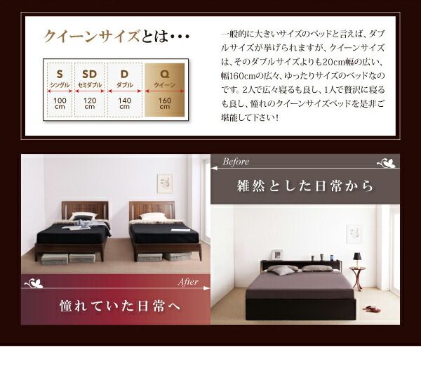 スーパSALE10倍＆4時間限定10％OFF モダンデザイン・大型サイズチェストベッド スタンダードボンネルコイルマットレス付き クイーン(Q×1）