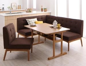 スーパSALE10倍＆4時間限定10％OFF ダイニングセット（テーブル&ソファ チェア） 北欧デザインリビングダイニングセット 4人 4点セット(テーブル+ソファ1脚+アームソファ1脚+チェア1脚) 左アーム W120