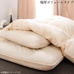 スーパSALE10倍＆4時間限定10％OFF MITAS寝具SELECT 極厚布団 ポーランド産ダック90% ロイヤルゴールドラベル羽毛布団10点セット プレミアム敷布団 極厚ボリュームタイプ ダブル10点セット