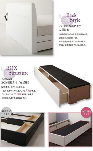 スーパSALE10倍＆4時間限定10％OFF 棚・コンセント付きショート丈収納ベッド ベッドフレームのみ シングル ショート丈