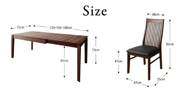 スーパSALE10倍＆4時間限定10％OFF モダンデザインダイニング 4人 5点セット(テーブル+チェア4脚) W120-180